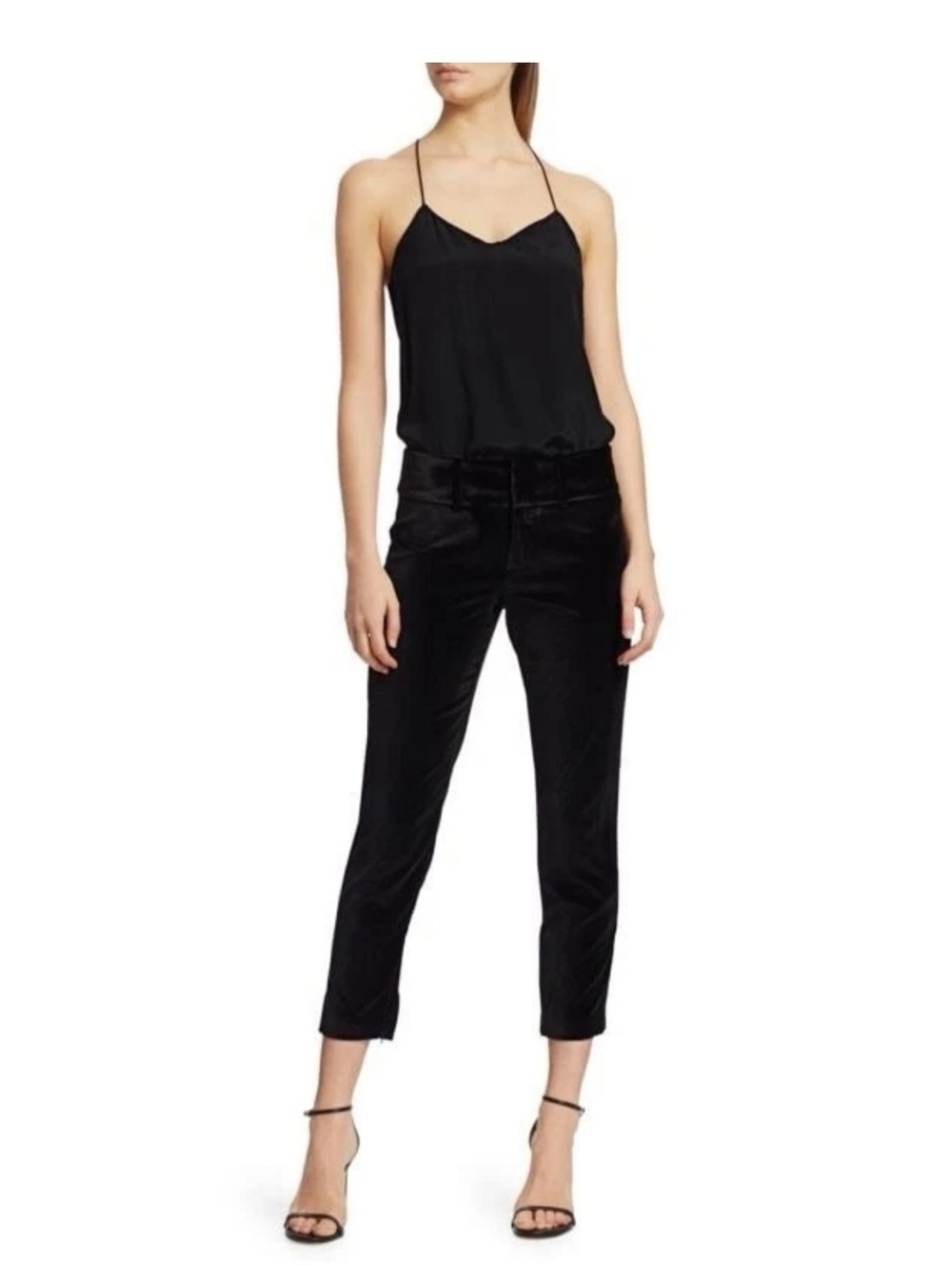 Alice + Olivia stacey slim velvet ankle pants - Picture 7 of 14